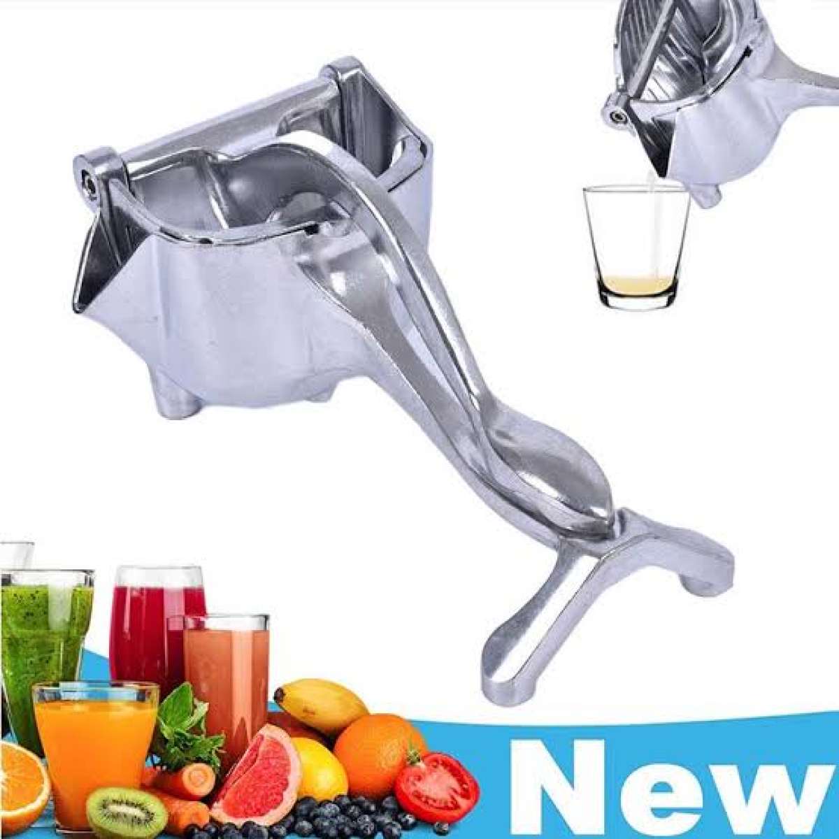 Manual Juice Squeezer, Portable Aluminum